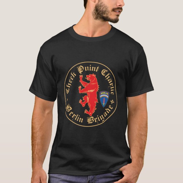 Karo Point Charlie Berlin Brigade T-Shirt (Vorderseite)