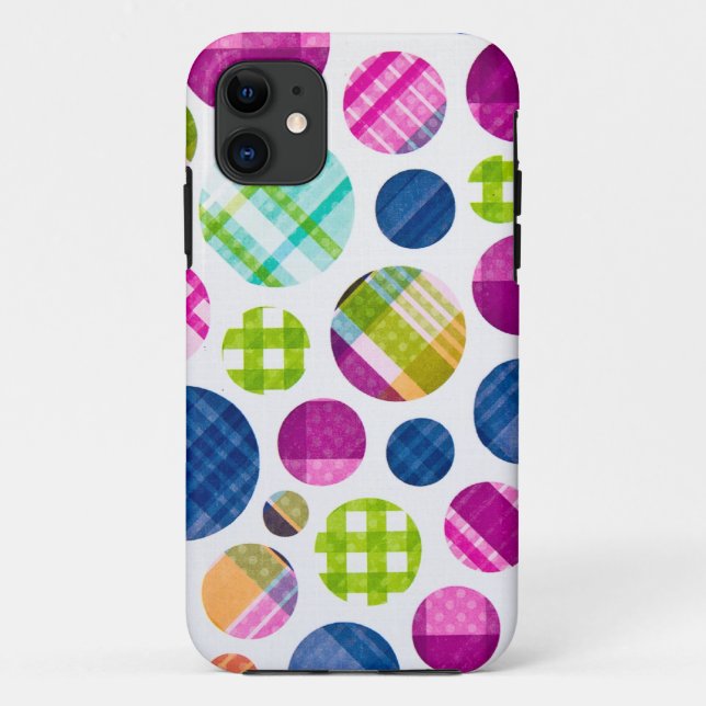 Karo Punkte Case-Mate iPhone Hülle (Rückseite)