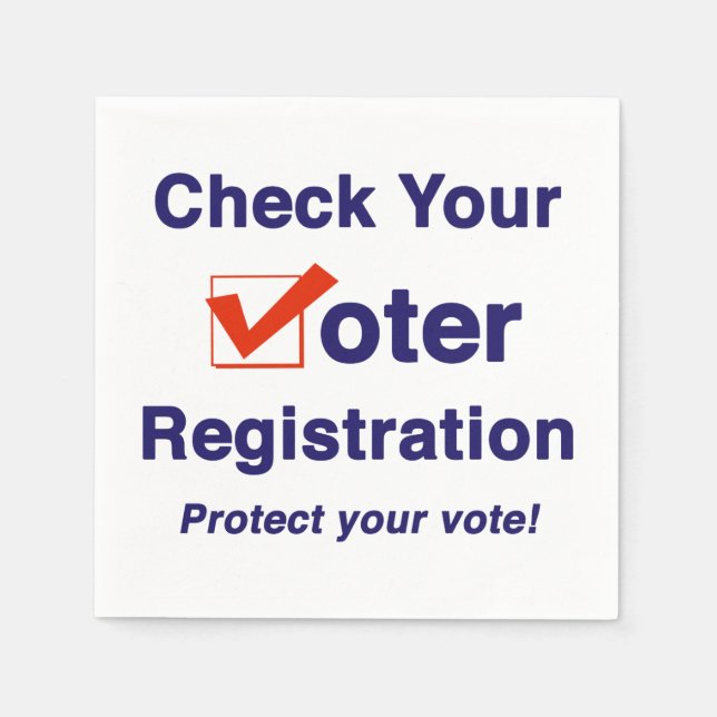 Karo - Registrierung für 2024 Serviette (Vorderseite)