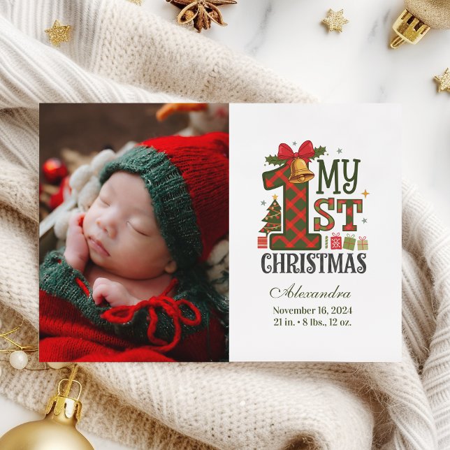 Karo-Rustikal-Foto  Erstes Weihnachten (Von Creator hochgeladen)