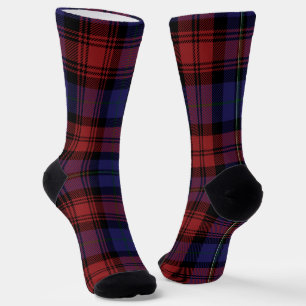 Karo-Rustikal-Kariert-Tartanmuster Socken