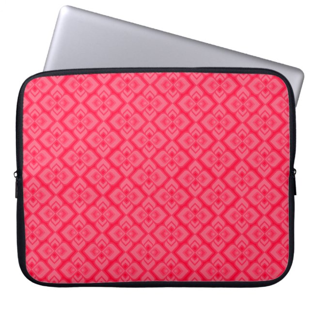 Karo-schick rosa Notebookgehäuse Laptopschutzhülle (Vorderseite)