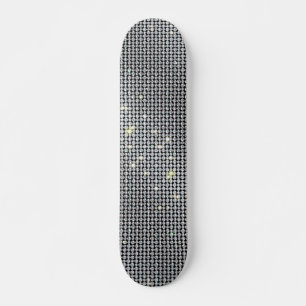 Karo-Skateboard, brillanter Skate, weißer Kristall Skateboard