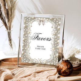 Karo und Perlen Sie binden die Knochenstützen Poster