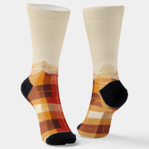 Karo und Überfluss Socken