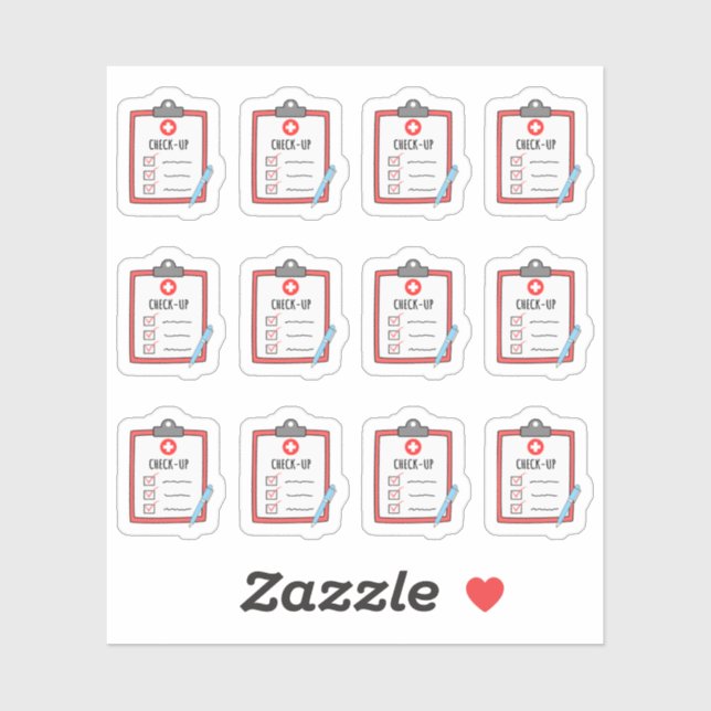 Karo Up Doctor besucht den Planer für die Erinneru Aufkleber (Blatt)