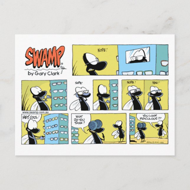 Karo-Up-Karte für die Sumpfoptometrie Postkarte (Vorderseite)