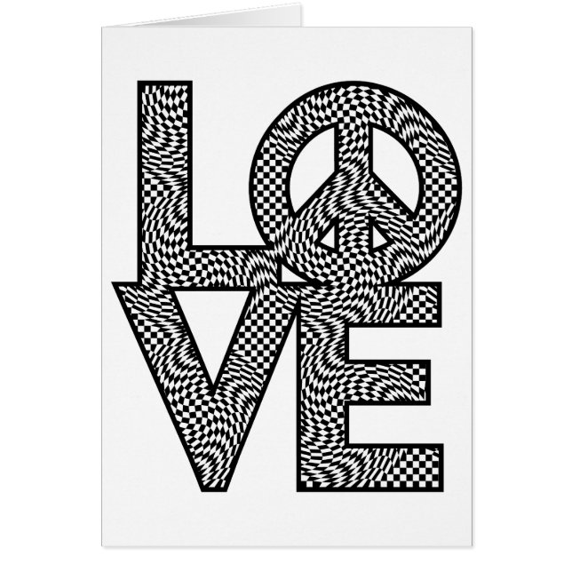 Karo-Verzerrung LOVE=Peace (Vorne)