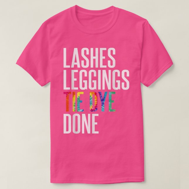 Karo von Frauen Lashes Lashes Gefärbte Krawatte T-Shirt (Design vorne)