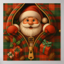 Karo-Weihnachtsmann-Weihnachtsdesign 