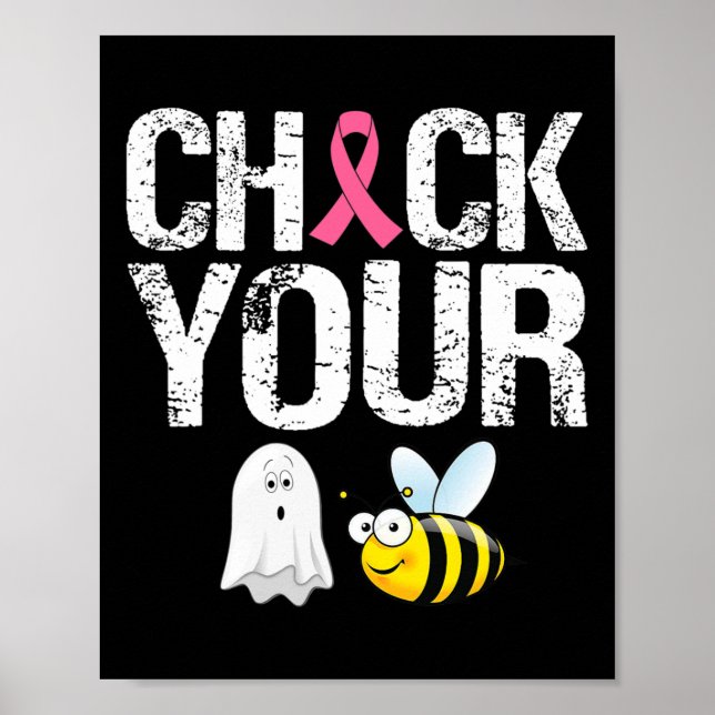 Karo Your Boo Bees Shirt Die sonnige Brustkrebshal Poster (Vorne)