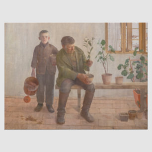 Károly Ferenczy - Gärtner Seidenpapier