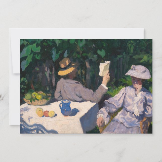 Károly Ferenczy - Sonniger Morgen Dankeskarte (Vorderseite)