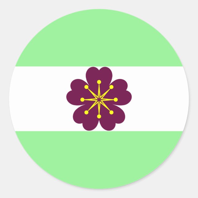 Karorische Strangrunde (20 Zähle) Runder Aufkleber (Vorderseite)