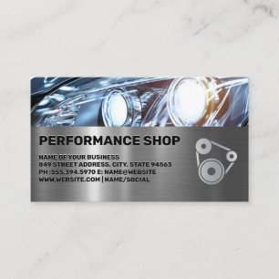 Karosserie Leistungsshop Scheinwerfer Visitenkarte