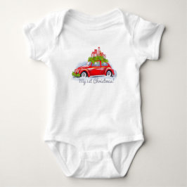 Karosserieanzug mit einem charmanten Auto-Image. Baby Strampler