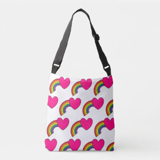 Karosseriebeutel oder Tasche mit Regenbogen und He