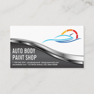 Karosseriewerkstatt Autoservice-Logo Visitenkarte