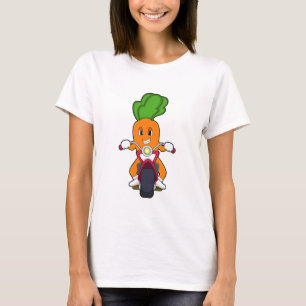 Karotte als Fahrrad mit Motorrad.PNG T-Shirt