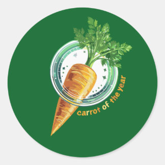 🥕 Karotte des Jahres Runder Aufkleber