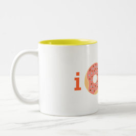 Karotte des Krapfens I alle lustige Schale Zweifarbige Tasse