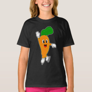 Karotte Eislaufen Schlittschuhe Wintersport T-Shirt
