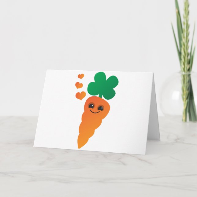 Karotte Karte (Vorderseite)