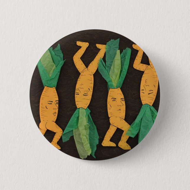 Karotte-Kun Knopf Button (Vorderseite)