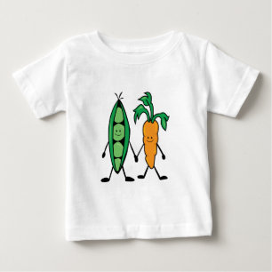 Karotte u. Erbsen Baby T-shirt