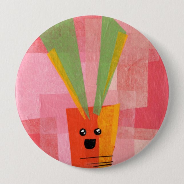 Karotte! Vegeta-Knopf Button (Vorderseite)