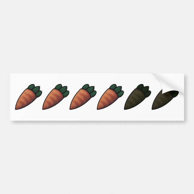 Karotten! Autoaufkleber (Vorne)