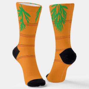 Karotten Cartoon Orange Gemüse Socken