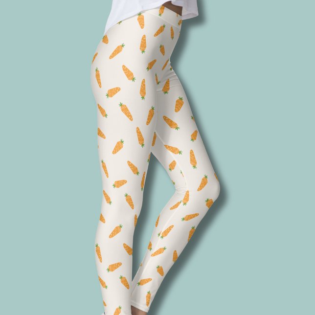 Karotten Gemüse-Muster Leggings (Carrot pattern leggings)