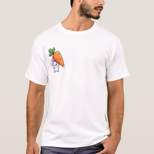 Karotten-Hasen-Dash T-Shirt (Vorderseite)
