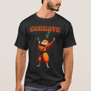Karotten-Karate-Design T-Shirt