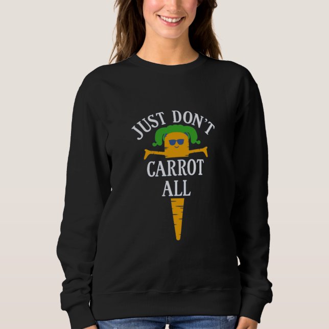 Karotten Miauen Sweatshirt (Vorderseite)