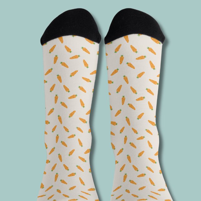 Karotten Pflanzenmuster Socken (Carrot pattern socks)