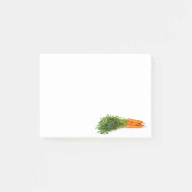 Karotten Post-it Klebezettel (Vorderseite)