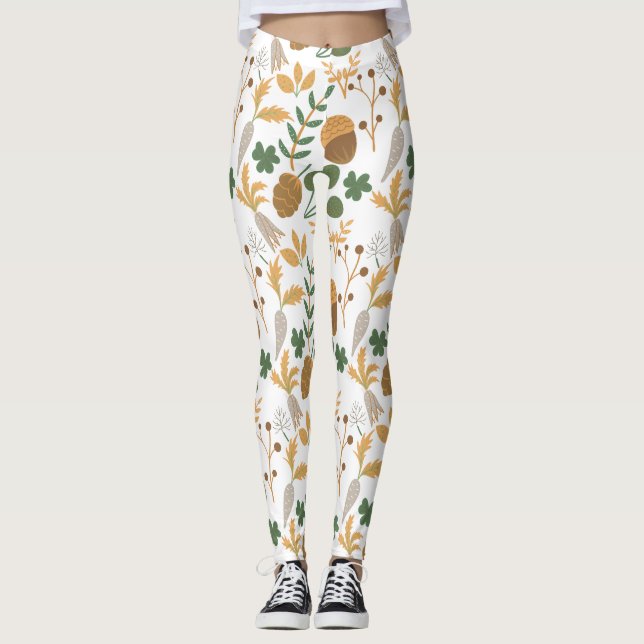 Karotten und Nüsse Leggings (Vorderseite)