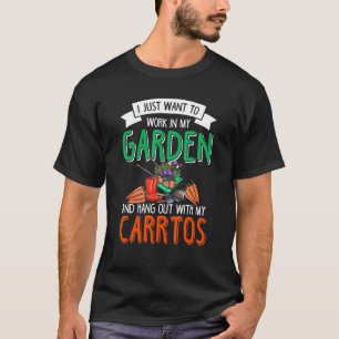 Karotten Veganer Gartenbau Garten Gärtner Gemüse T-Shirt