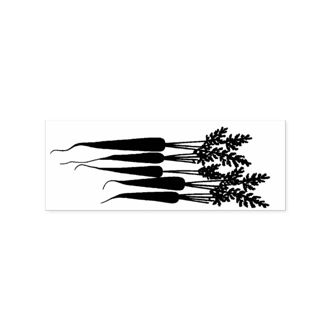 Karotten Vegetarier Vegan Gummistempel (Prägung)