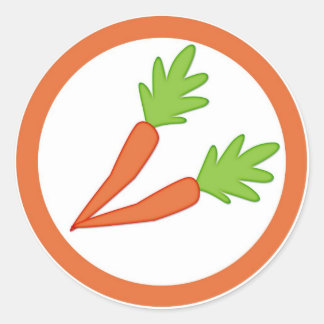 Karottenaromatikschilder Runder Aufkleber