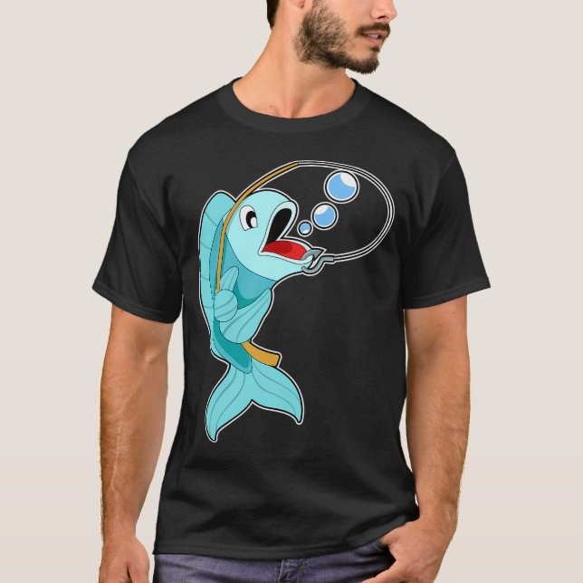 Karottenfischer-Hai-Flossen-Fischen T-Shirt (Vorderseite)