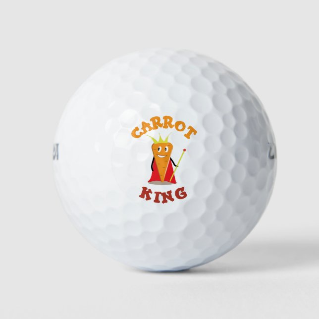 Karottenkönigskronenbild Golfball (Vorderseite)