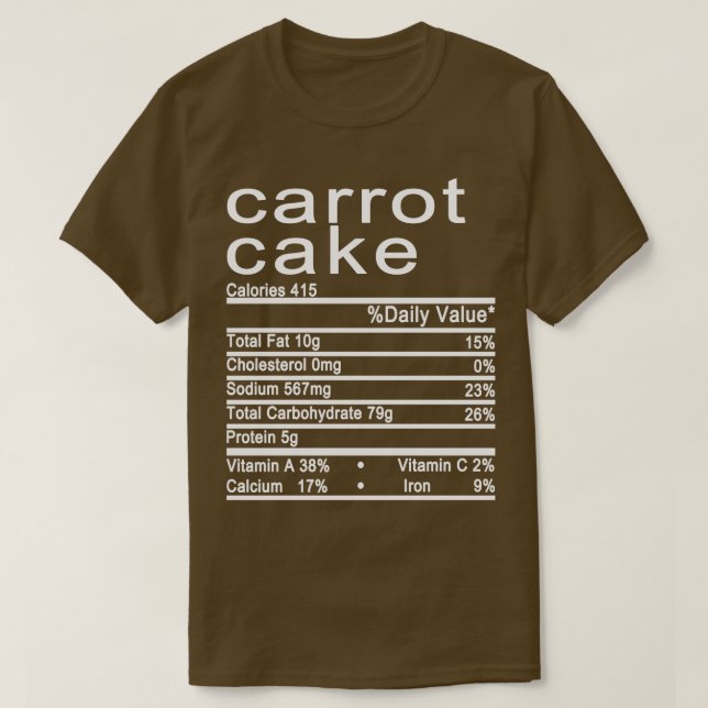 Karottenkuchen T-Shirt (Design vorne)