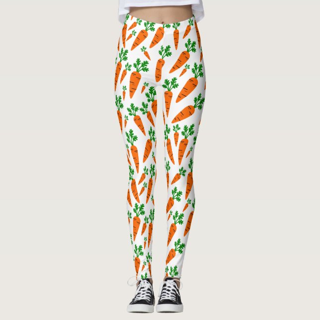 Karottenmuster Leggings (Vorderseite)
