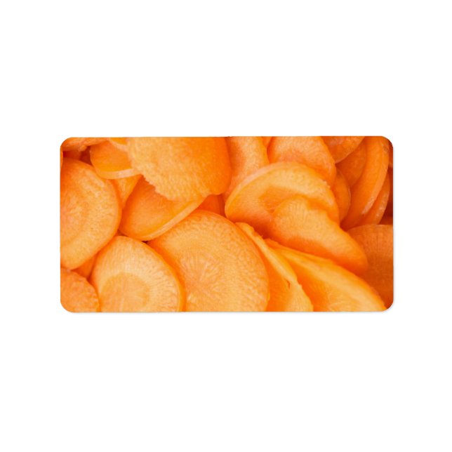 Karottenschnitt Adressaufkleber (Vorne)