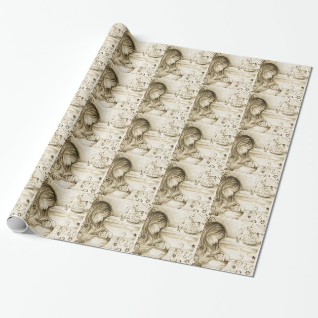 Karousel Dreams Vintages Farbumhüllungspapier Geschenkpapier (Ungerollt)