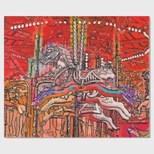 KAROUSEL GESCHENKPAPIER