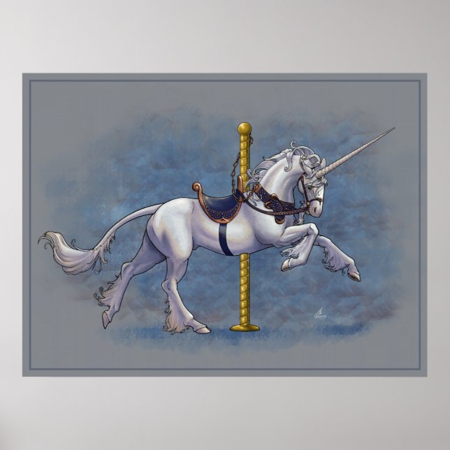 Karousel Unicorn Poster (Vorne)